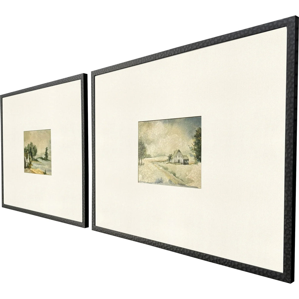 In the Meadows Wood Frame Green Canvas Art 2PC