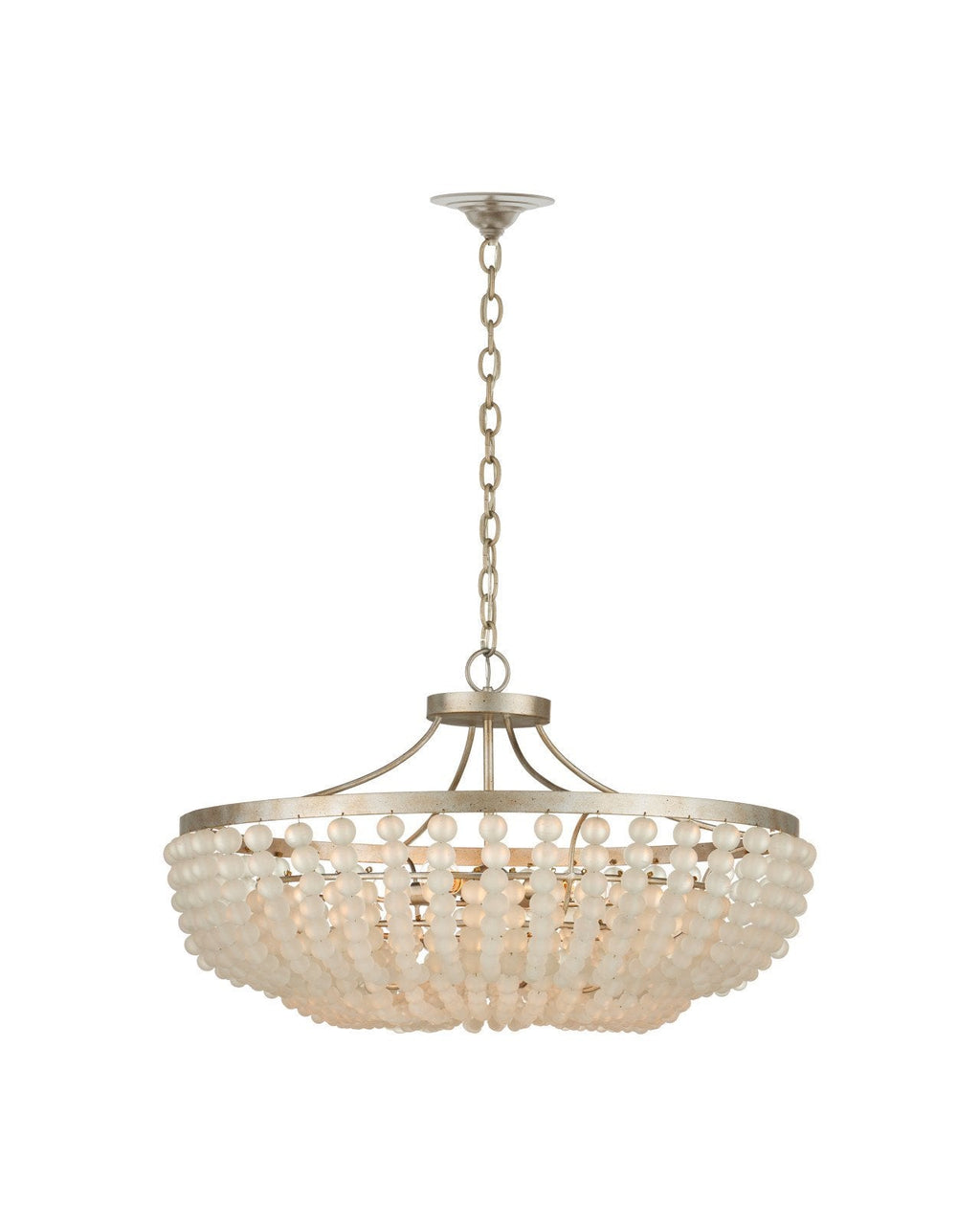 Chanteuse Iron Frame Semi-Flush Mount-Flush Mounts-Currey & Co-LOOMLAN