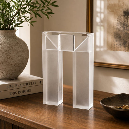 Kumiki Clear Acrylic Bridge Sculpture - view 2