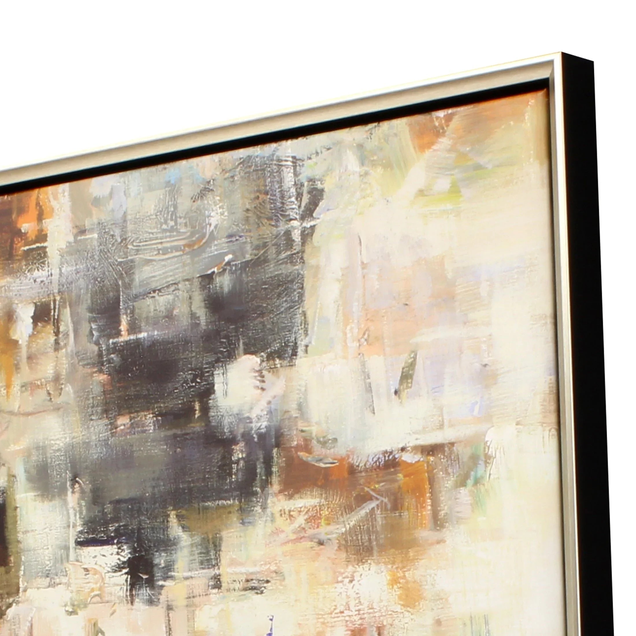 Sedona II Warm Silver Frame Canvas Art