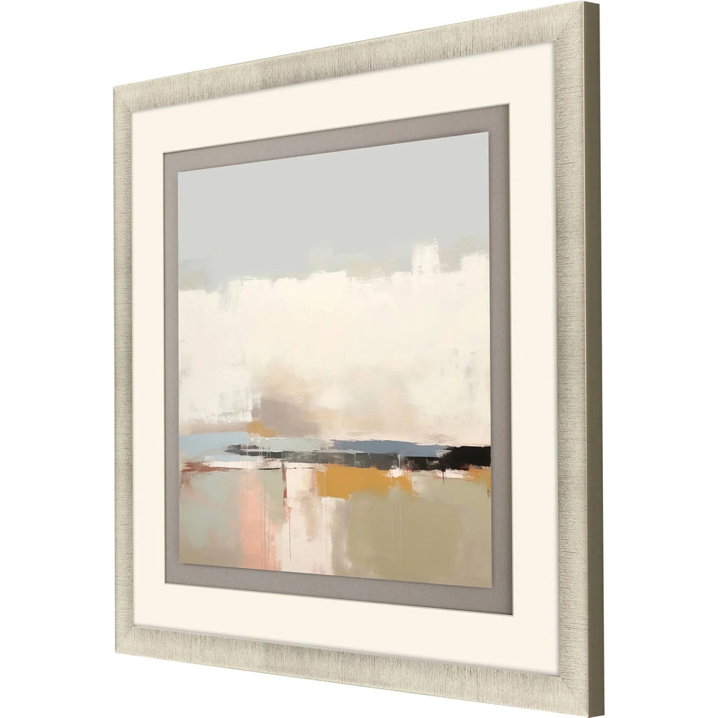 Soothing Serenity Glass Front White Canvas Art