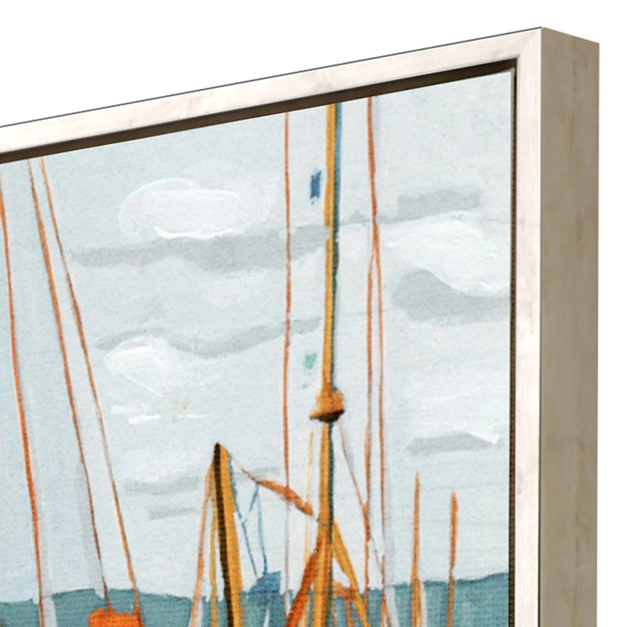 Close to Shore Blue Canvas Art