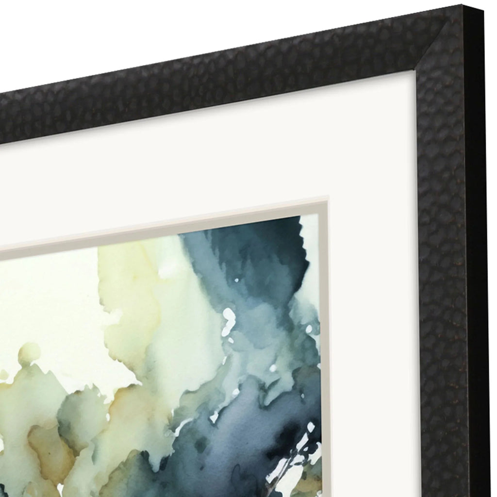 Wanderlust Calling Wood Frame Blue Canvas Art