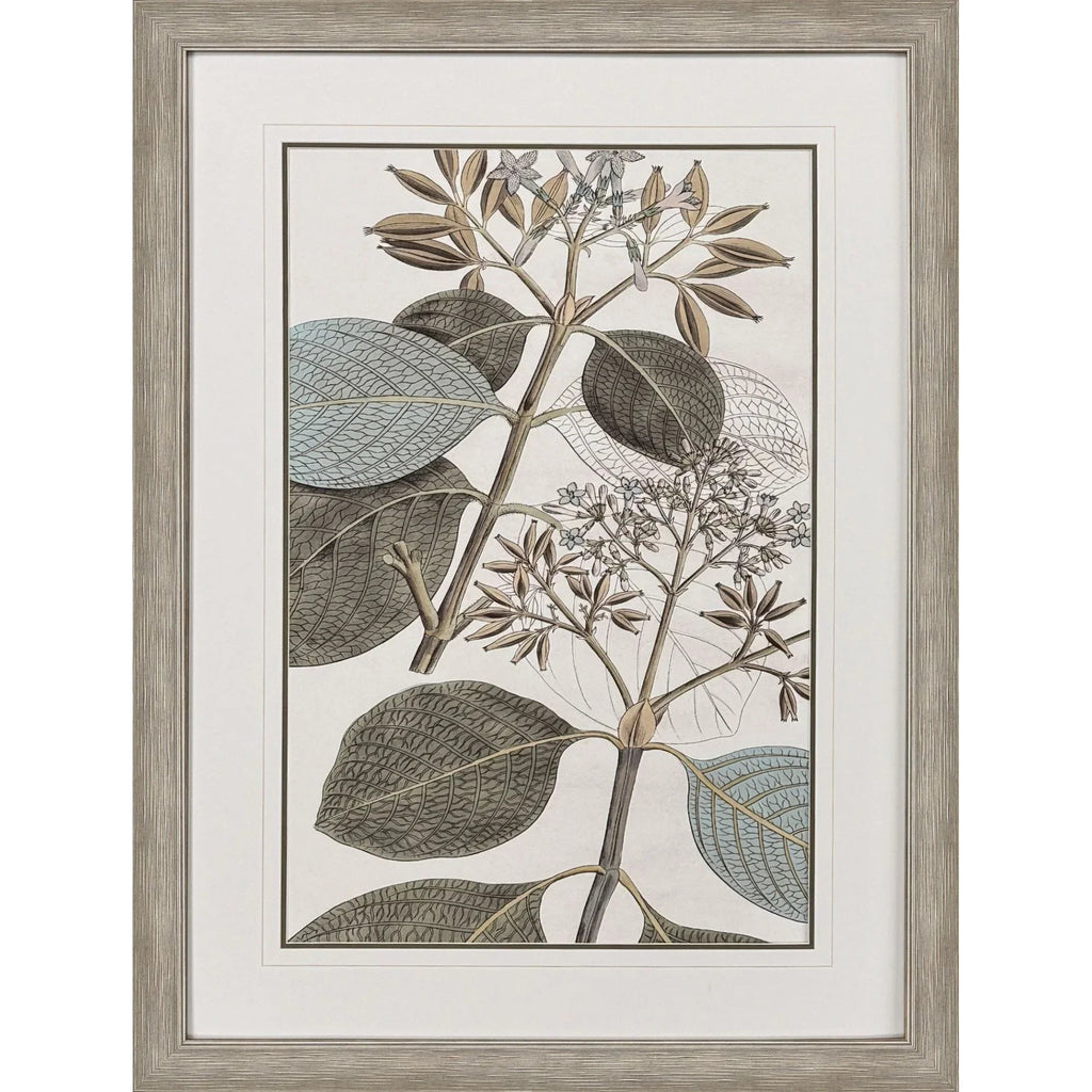 Flowering Botanical Green Canvas Art