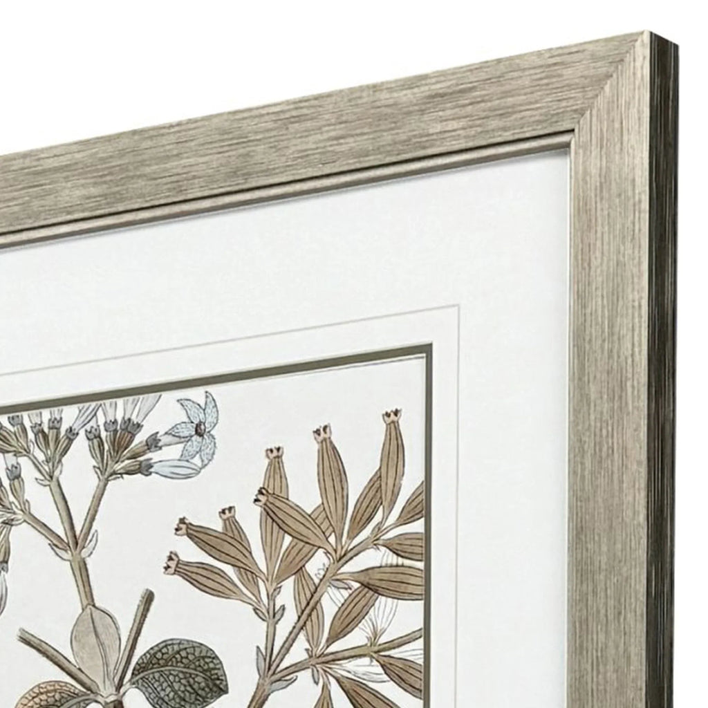 Flowering Botanical Green Canvas Art