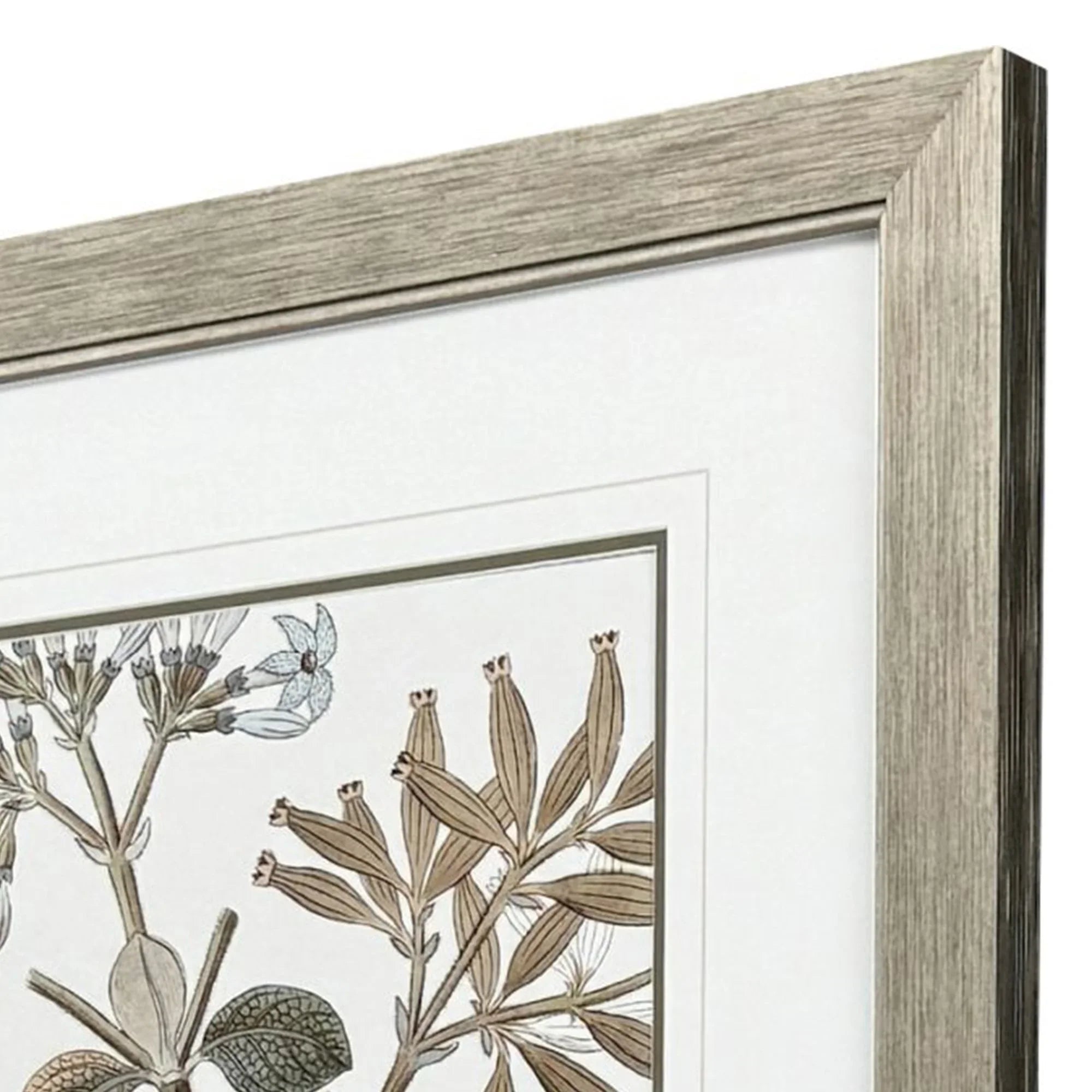 Flowering Botanical Green Canvas Art