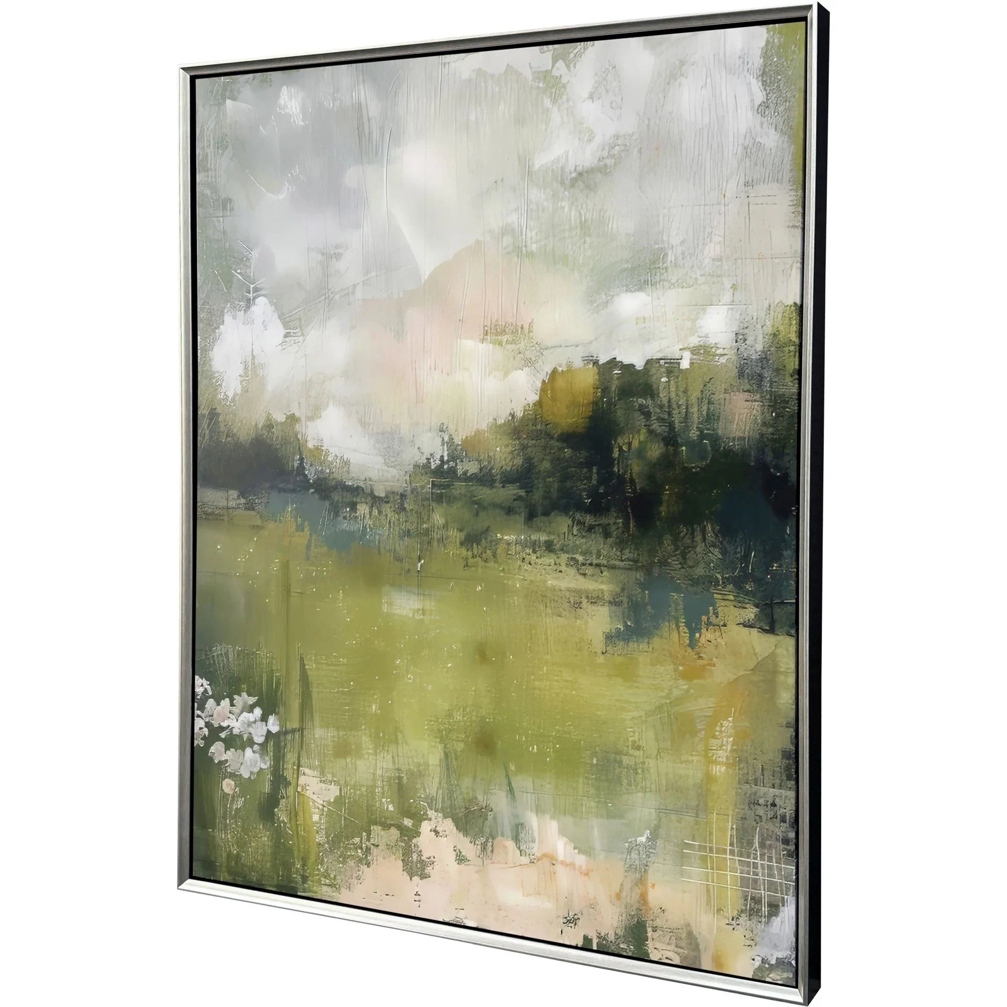 Luminous Landscape Green Canvas Art