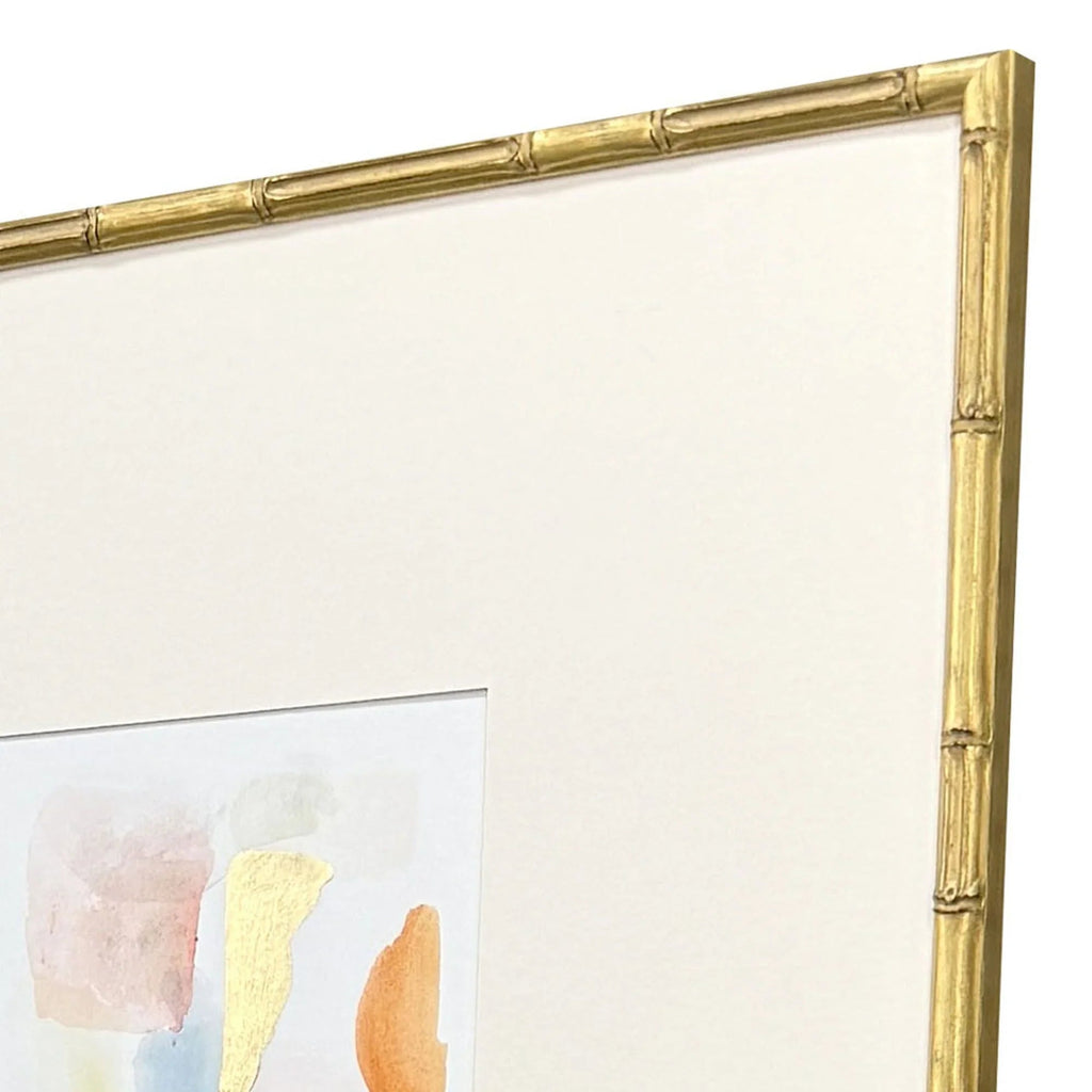 Like Clouds Wood Frame Orange Canvas Art 4PC