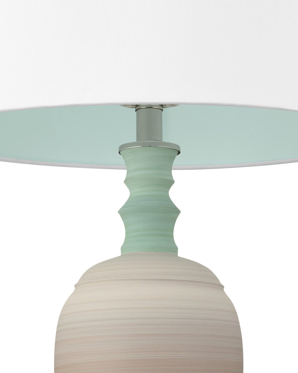 Happy 80's Brown Porcelain Table Lamp