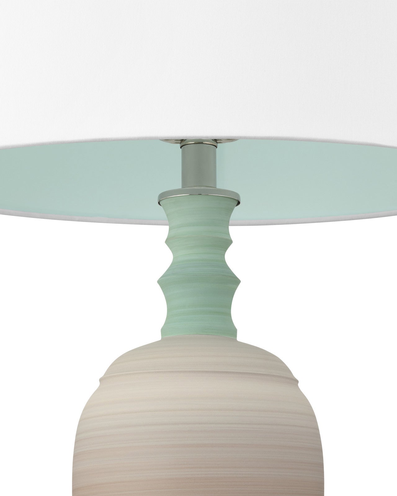 Happy 80's Brown Porcelain Table Lamp