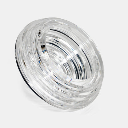 Spinning Clear Acrylic Candy Dish Sculpture -- view 3