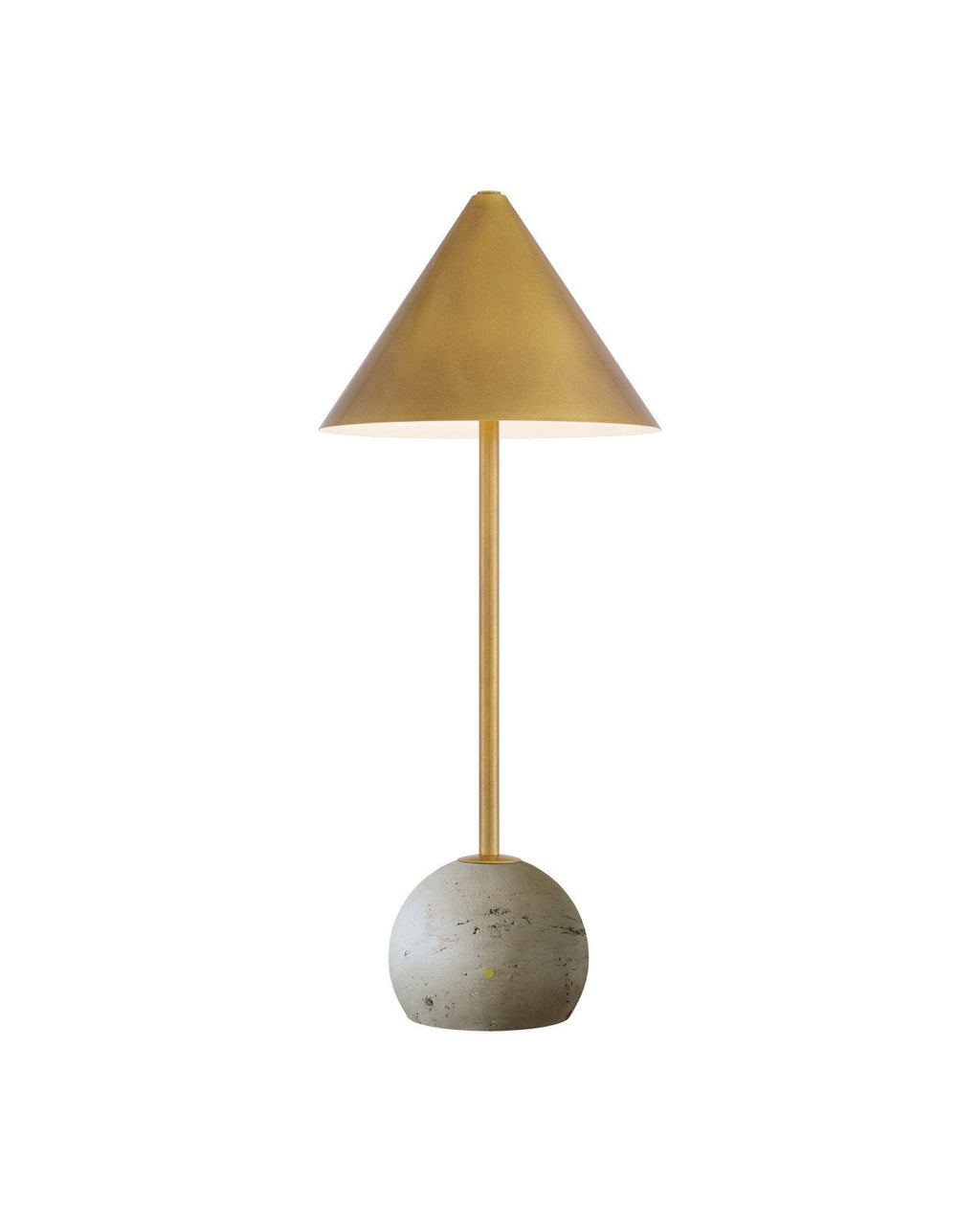 Journey Brass Finish Cordless Table Lamp