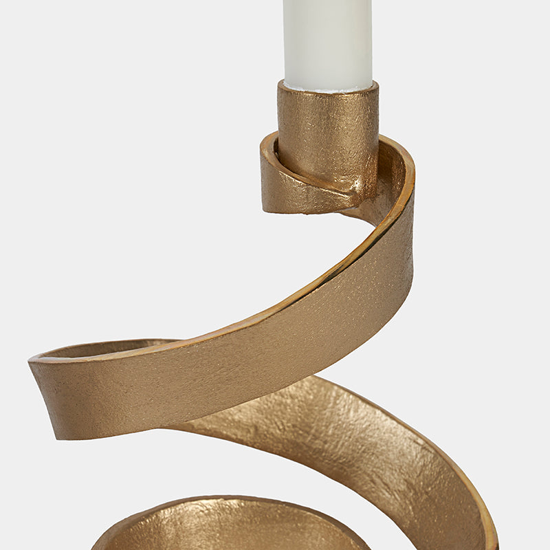 Quinn Matte Brass Candlestand 2PC -- view 3