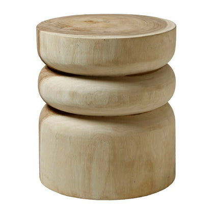 Artesia Siera Natural Suar Wooden Outdoor Stool