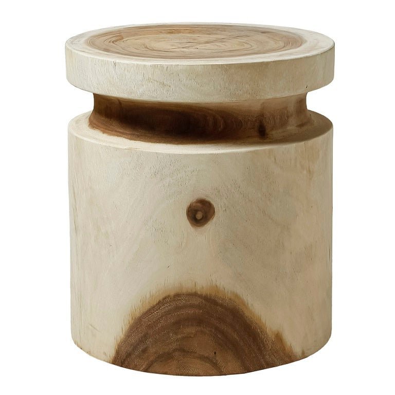 Artesia Kofi Natural Suar Wooden Outdoor Stool