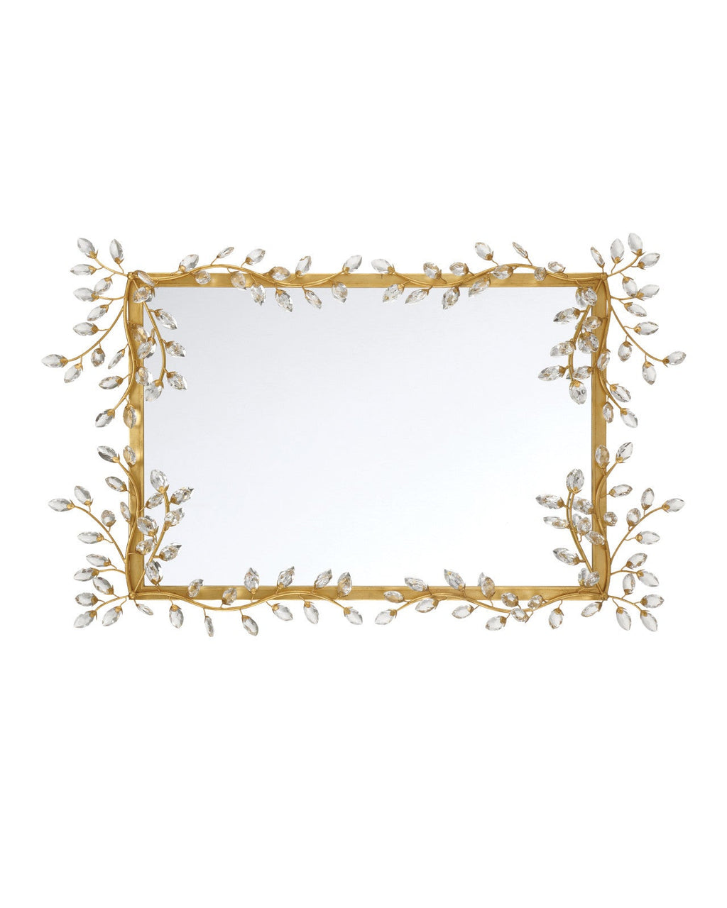 Forget-Me-Not Metal Frame Wall Mirror
