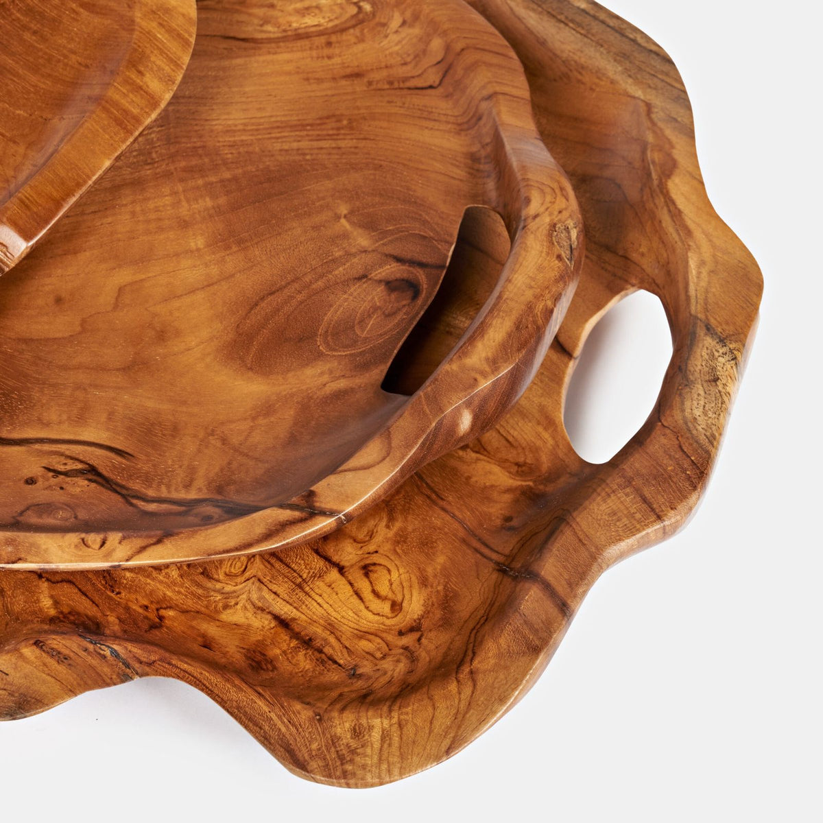 Phoenix Natural Teak Tray 3PC -- view 3