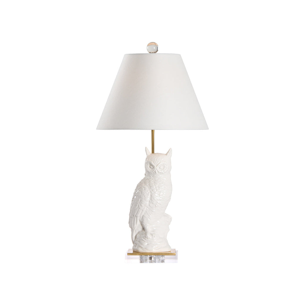 Hoot Ceramic Owl Table Lamp