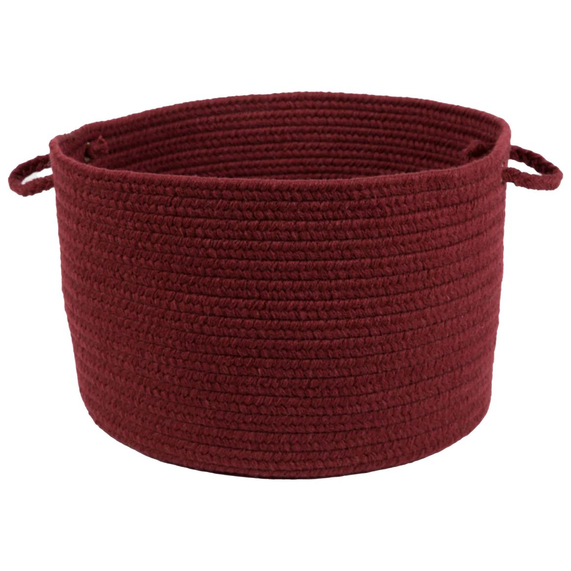 Wool Solids Flat Braid Handmade Basket -- view 8
