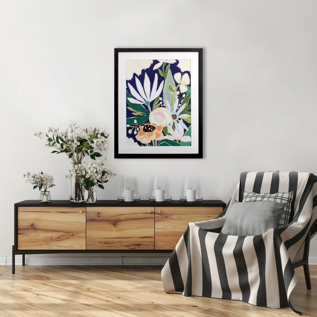 Joie De Vivre Blue Canvas Art