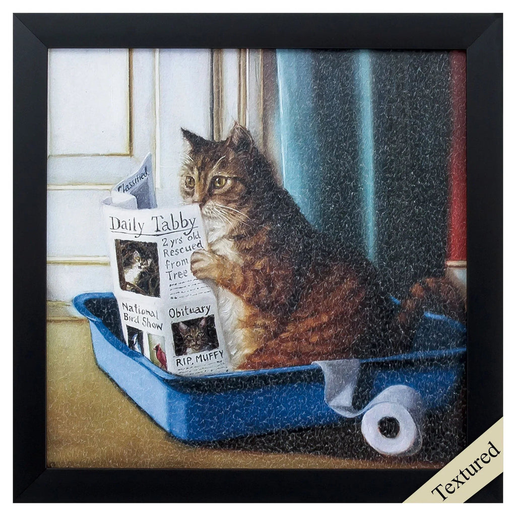 Kitty Throne Neutral Canvas Art