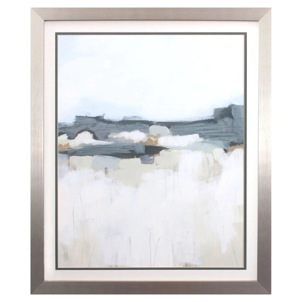 Brush Badlands Blue Canvas Art
