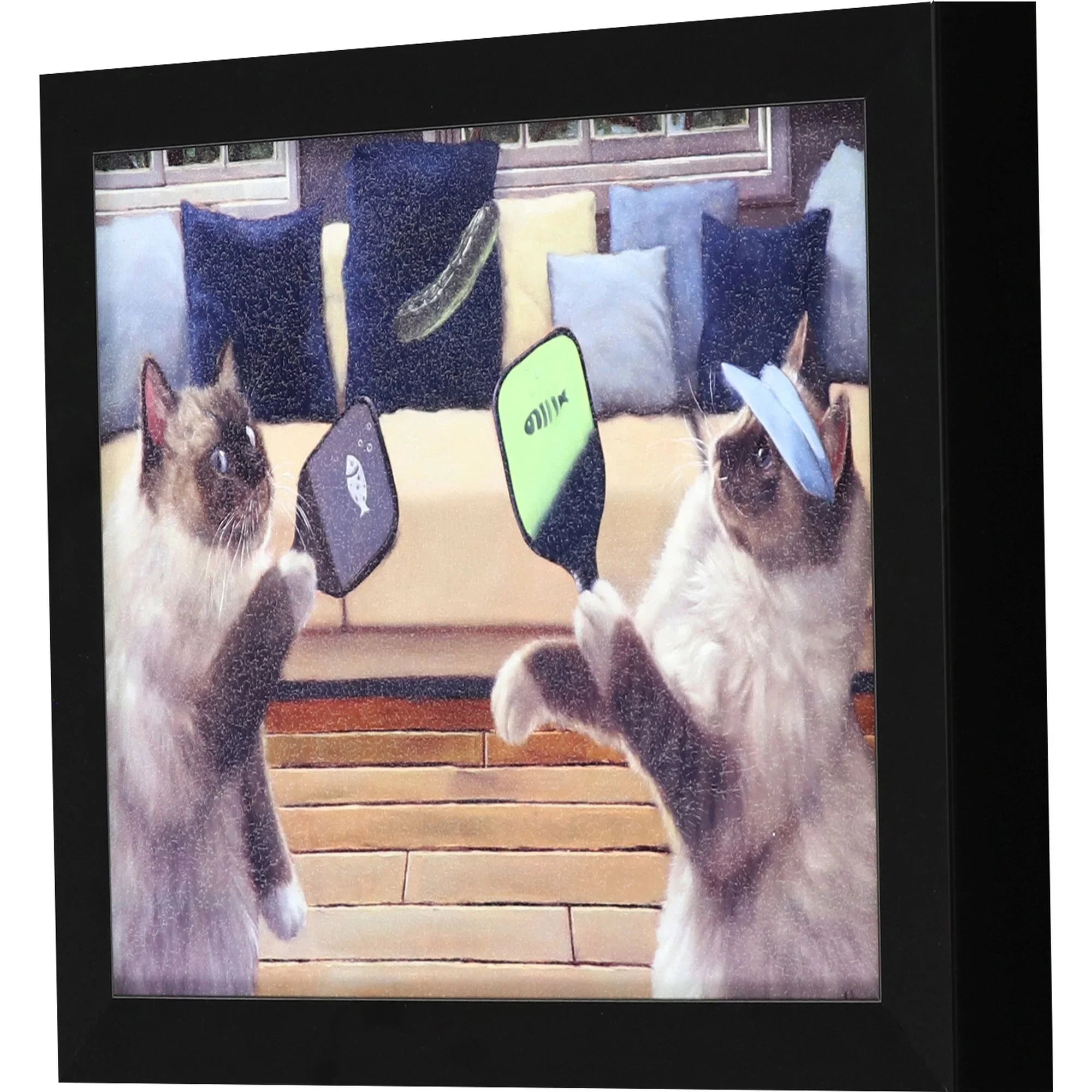 Pickleball Black Frame Canvas Art