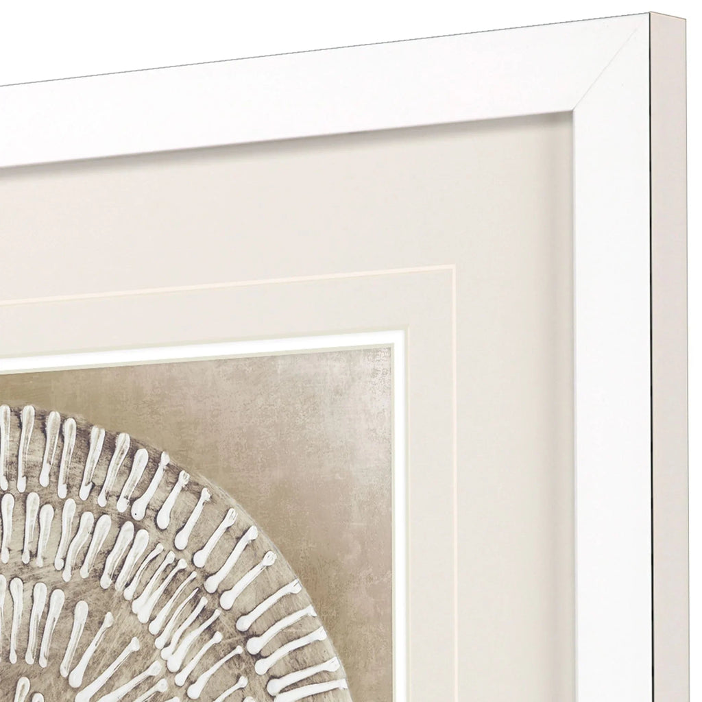 Emboss Beauty Beige Canvas Art
