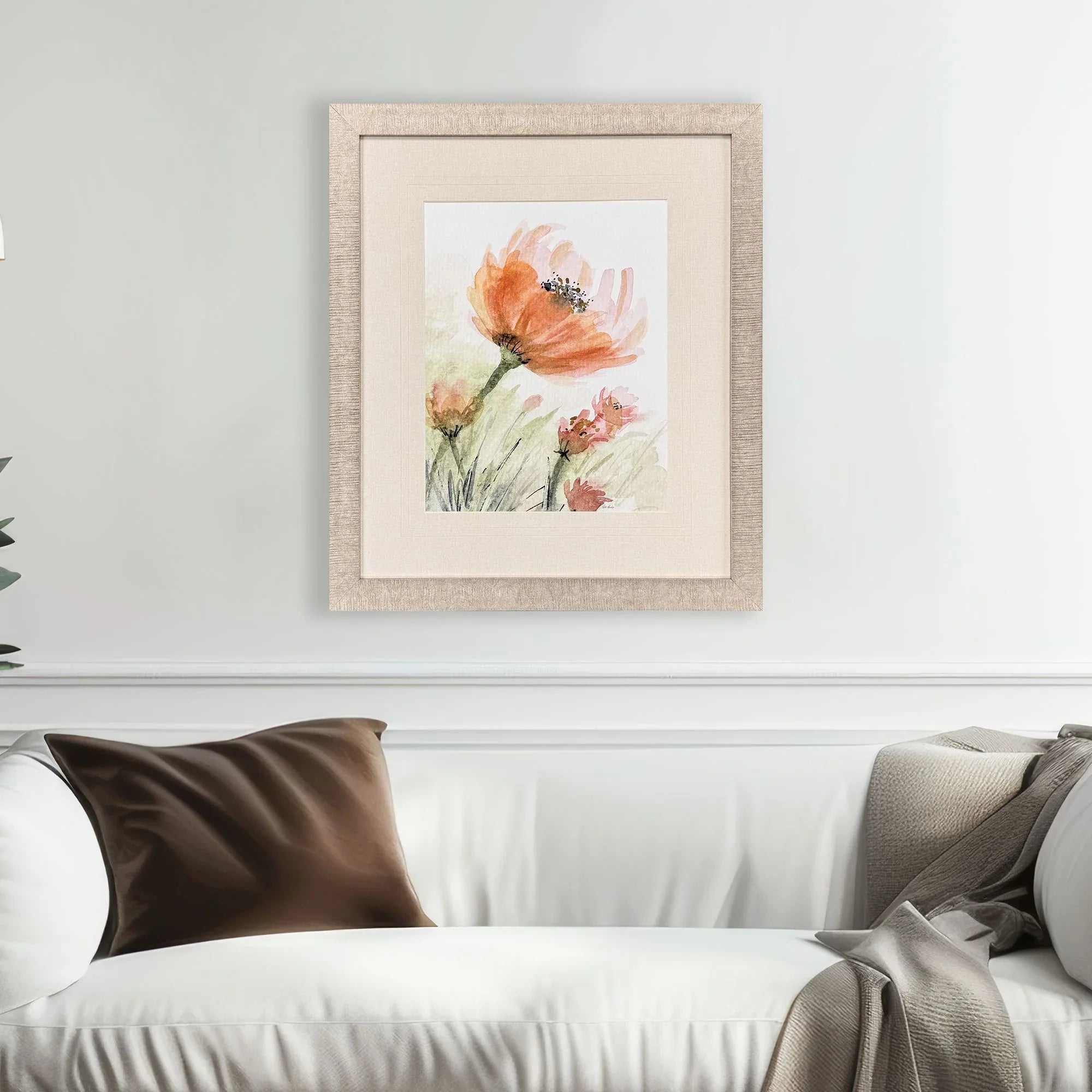 Perfect Poppies Orange Canvas Art