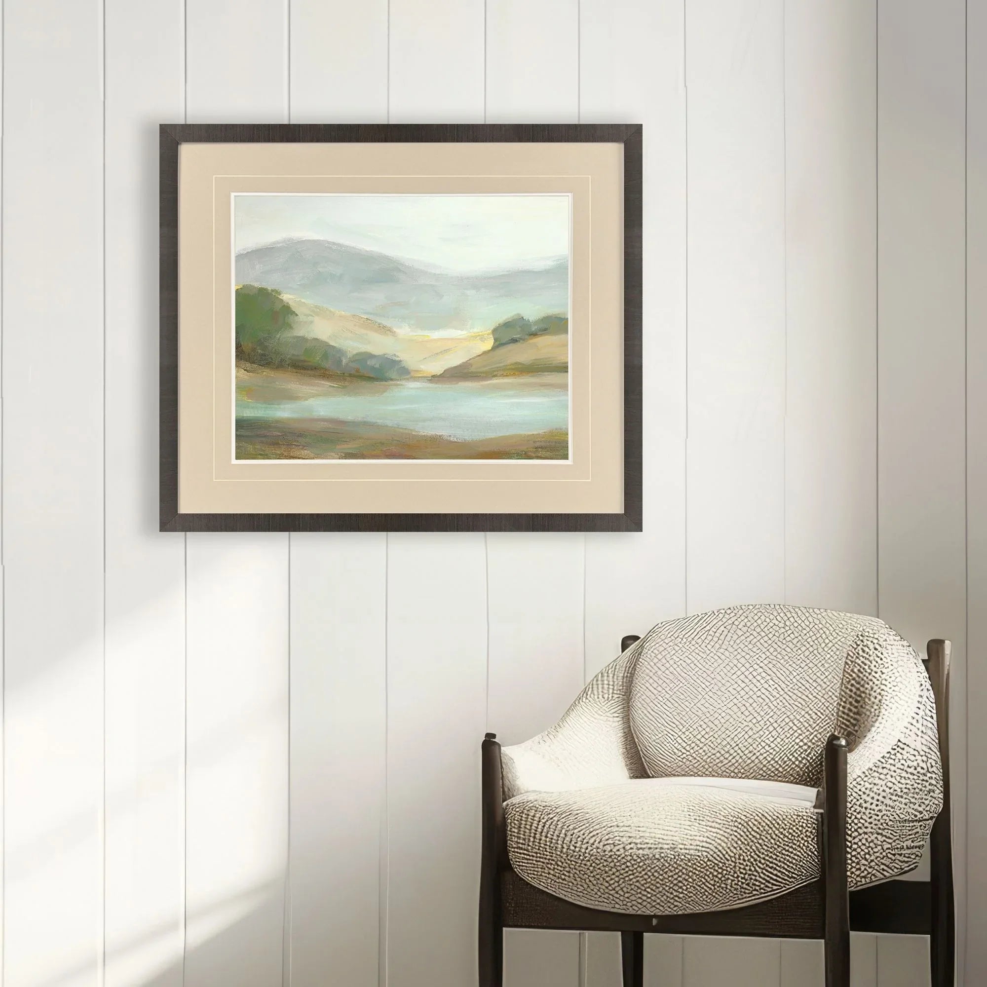 Plein Air Hills III Blue Canvas Art