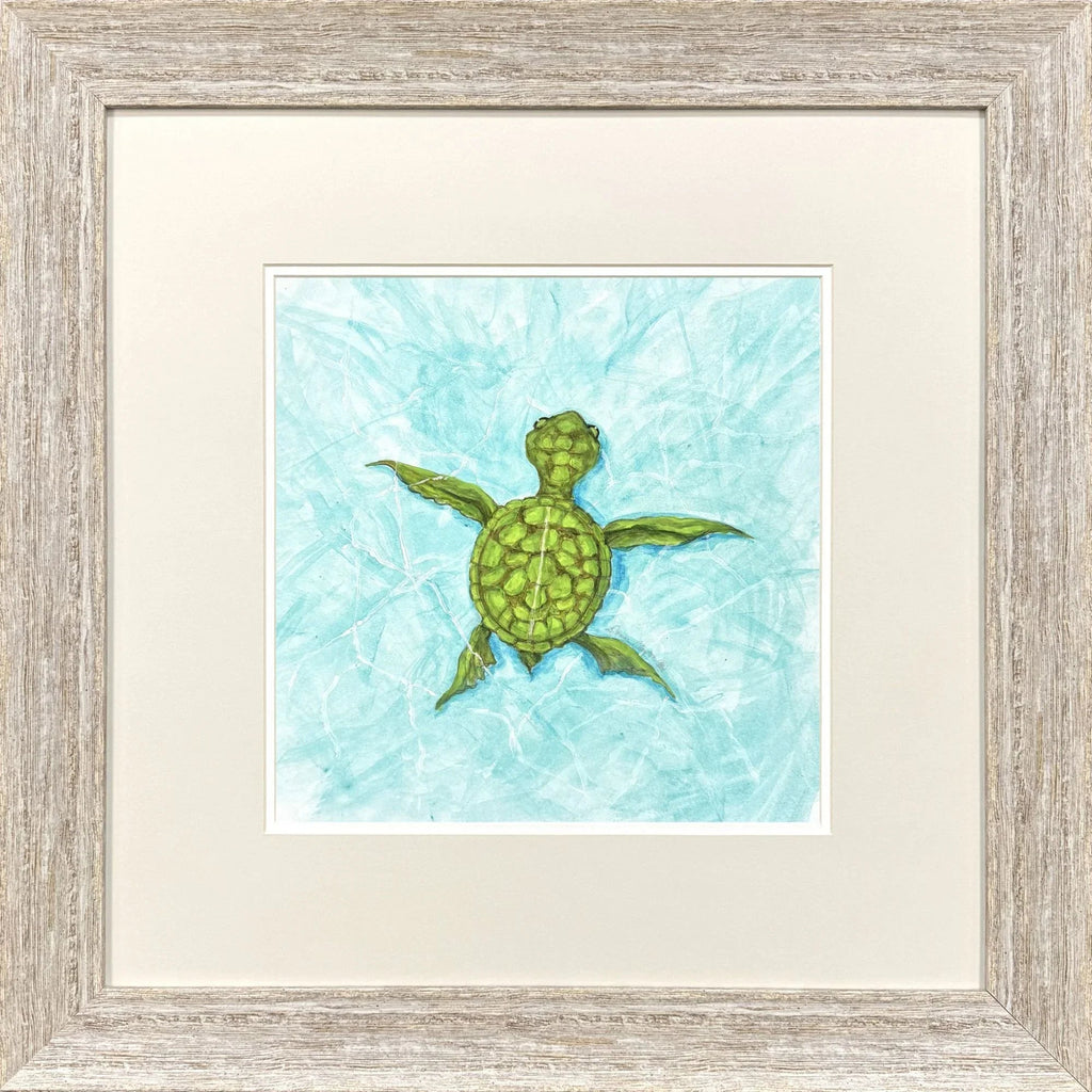 Swim Lesson Blue Canvas Art