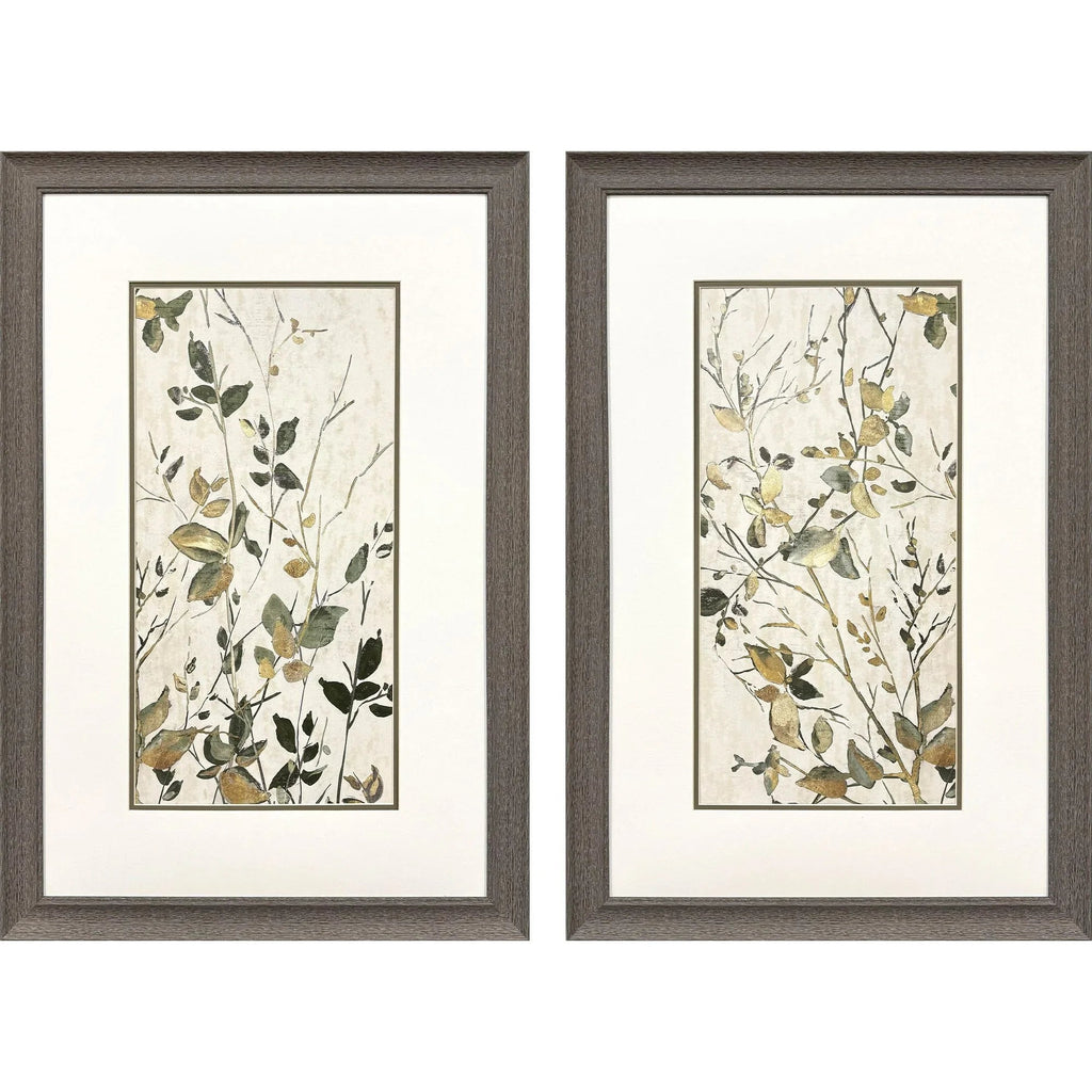 Neutral Green Green Canvas Art 2PC