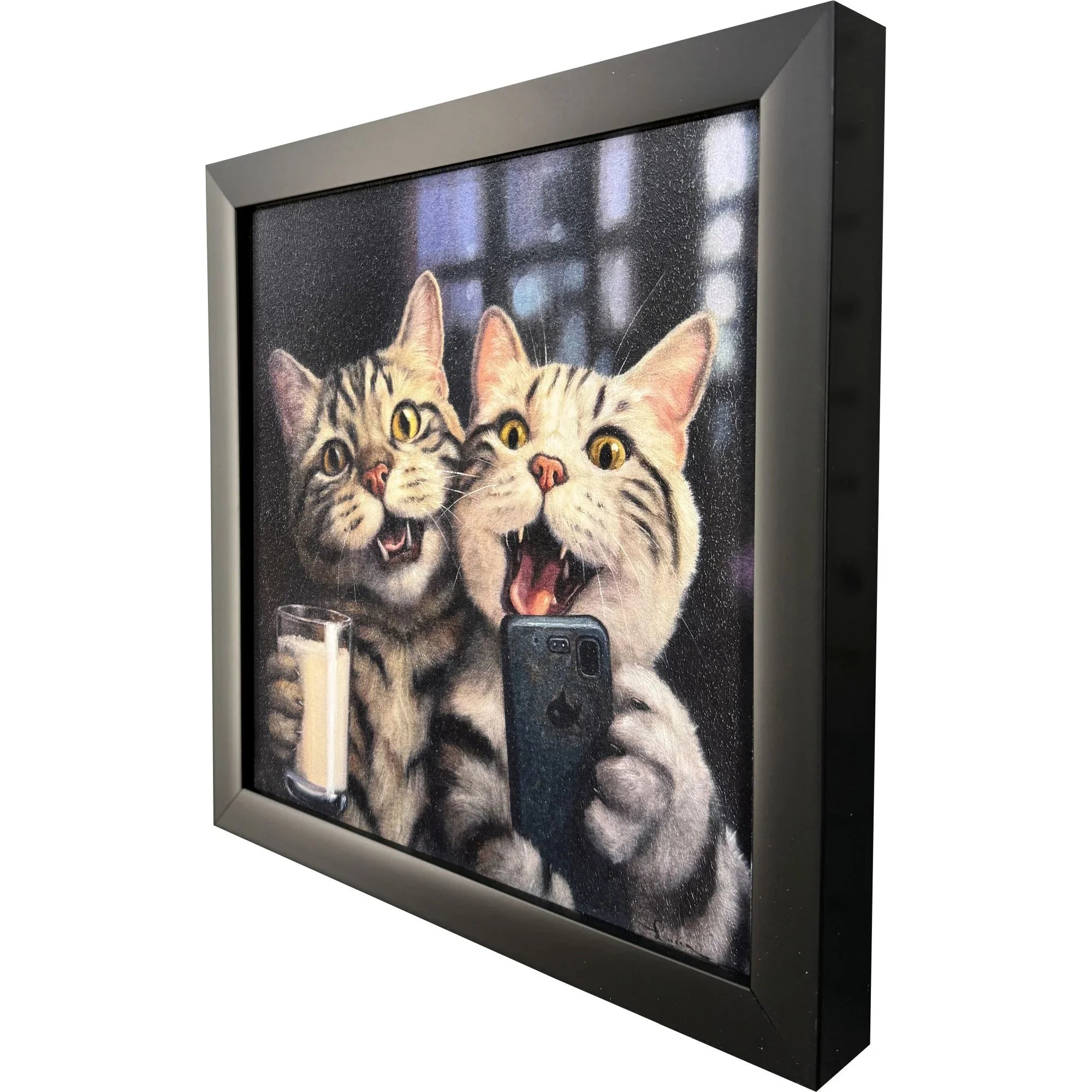 Happy Hour Blue Canvas Art