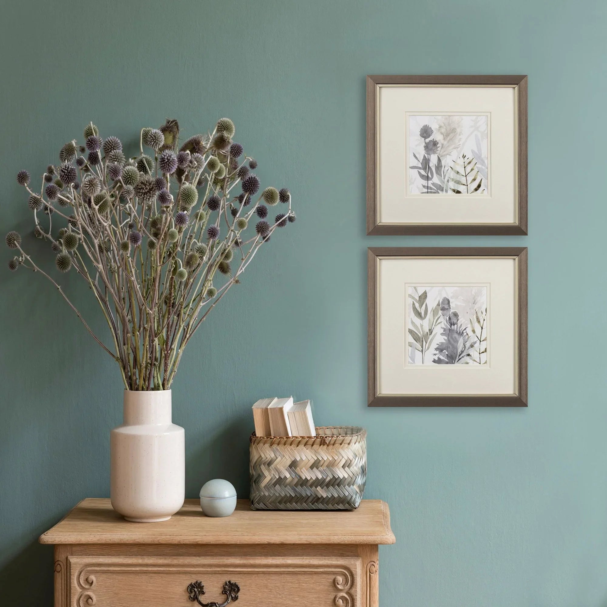 Shadow Woods Grey Canvas Art 2PC