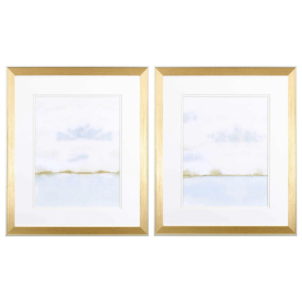 Placid Waters Blue Canvas Art 2PC