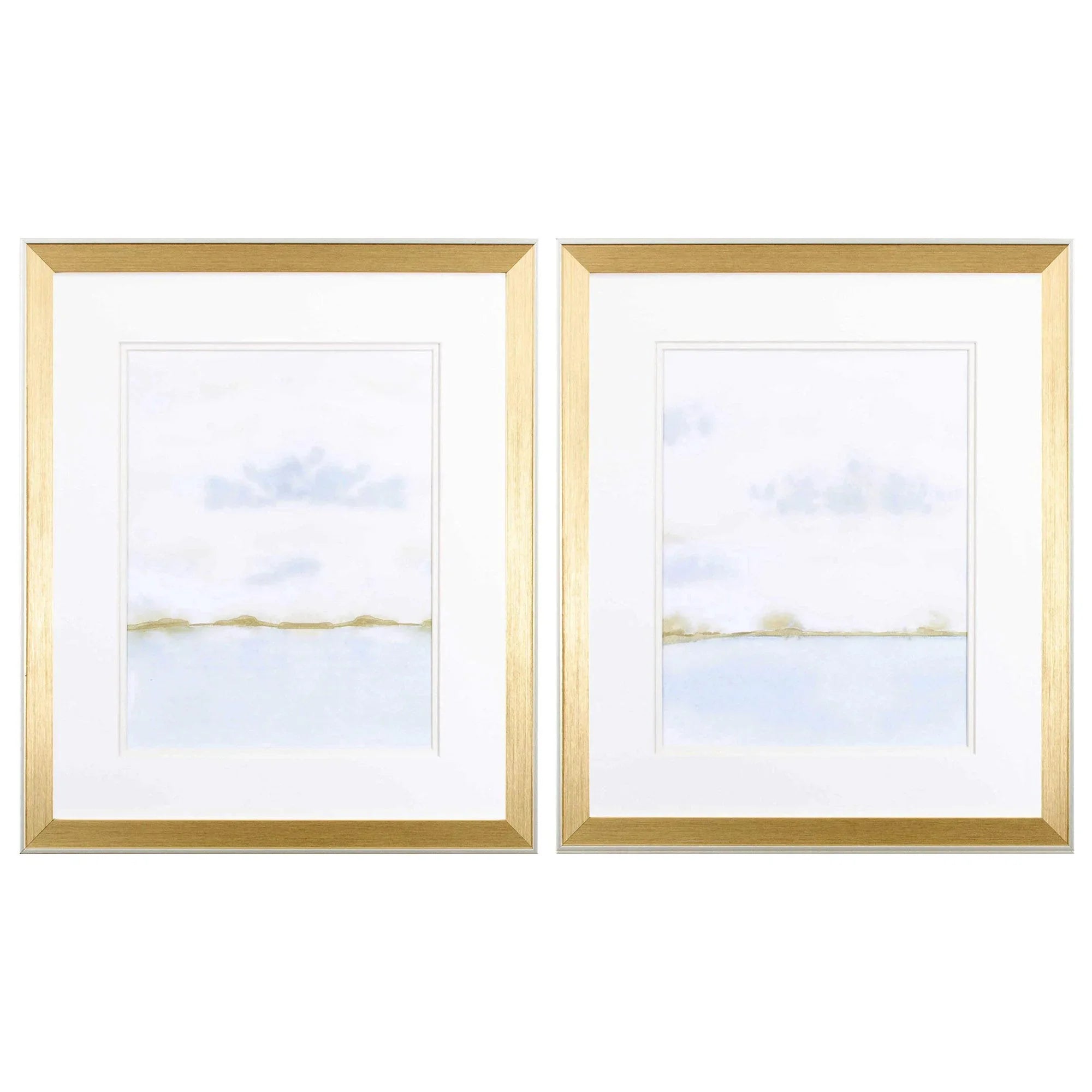 Placid Waters Blue Canvas Art 2PC