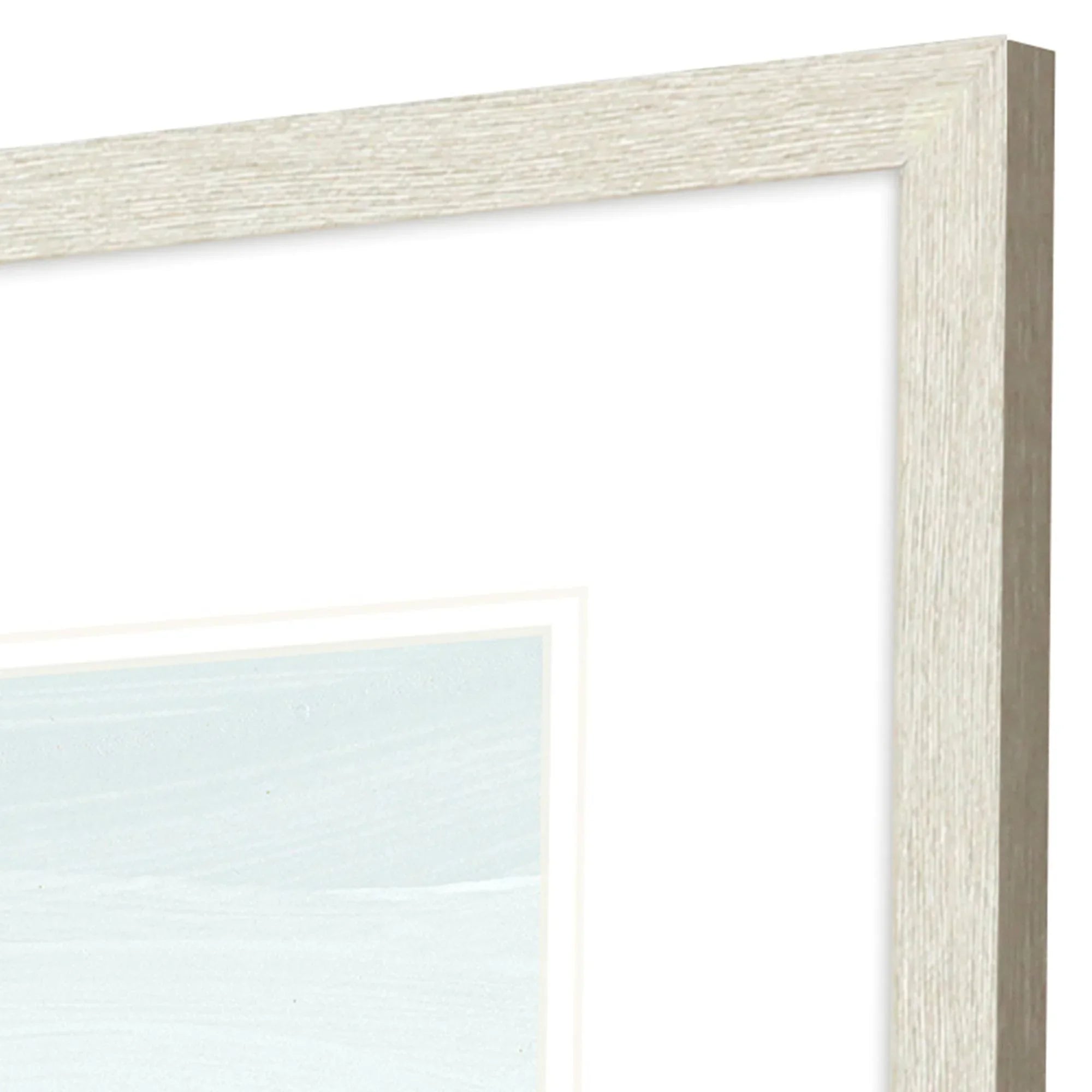 View of the Shore Blue Canvas Art 2PC
