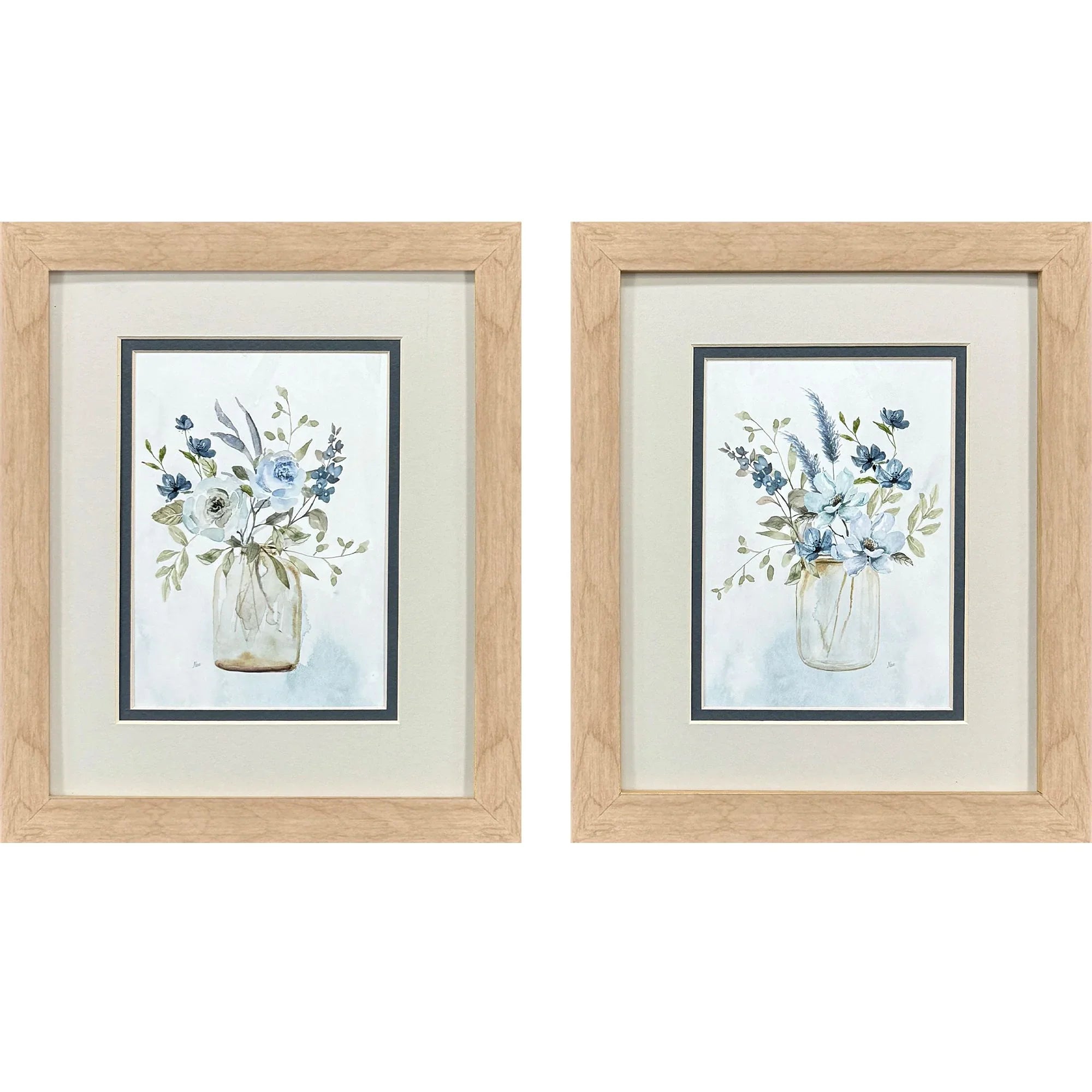 Petite & Sweet Blue Canvas Art 2PC