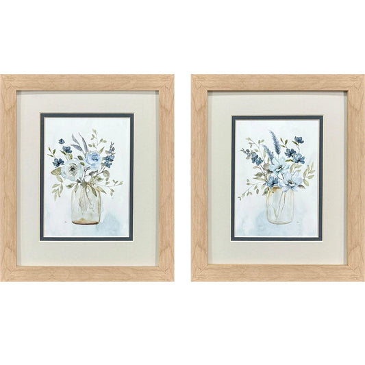 Petite & Sweet Blue Canvas Art 2PC