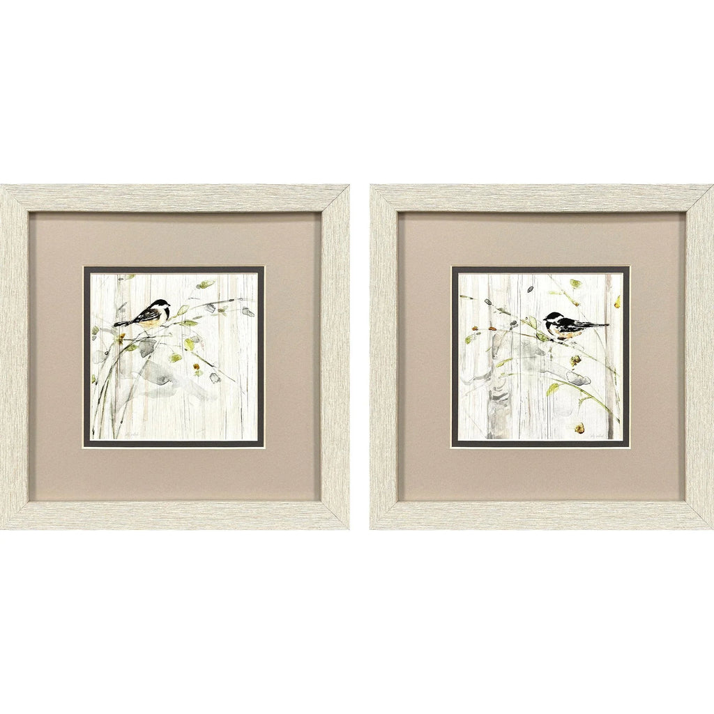 Heavenly Spring Black Canvas Art 2PC