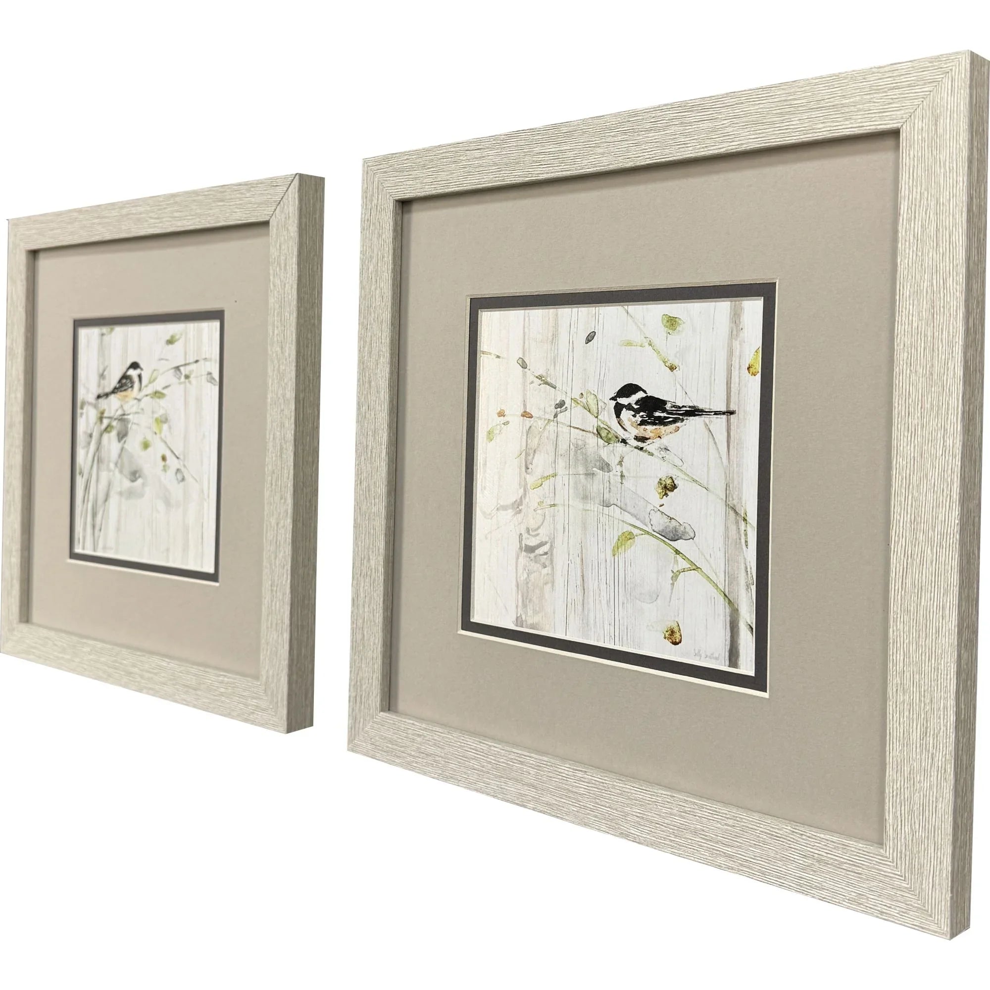 Heavenly Spring Black Canvas Art 2PC
