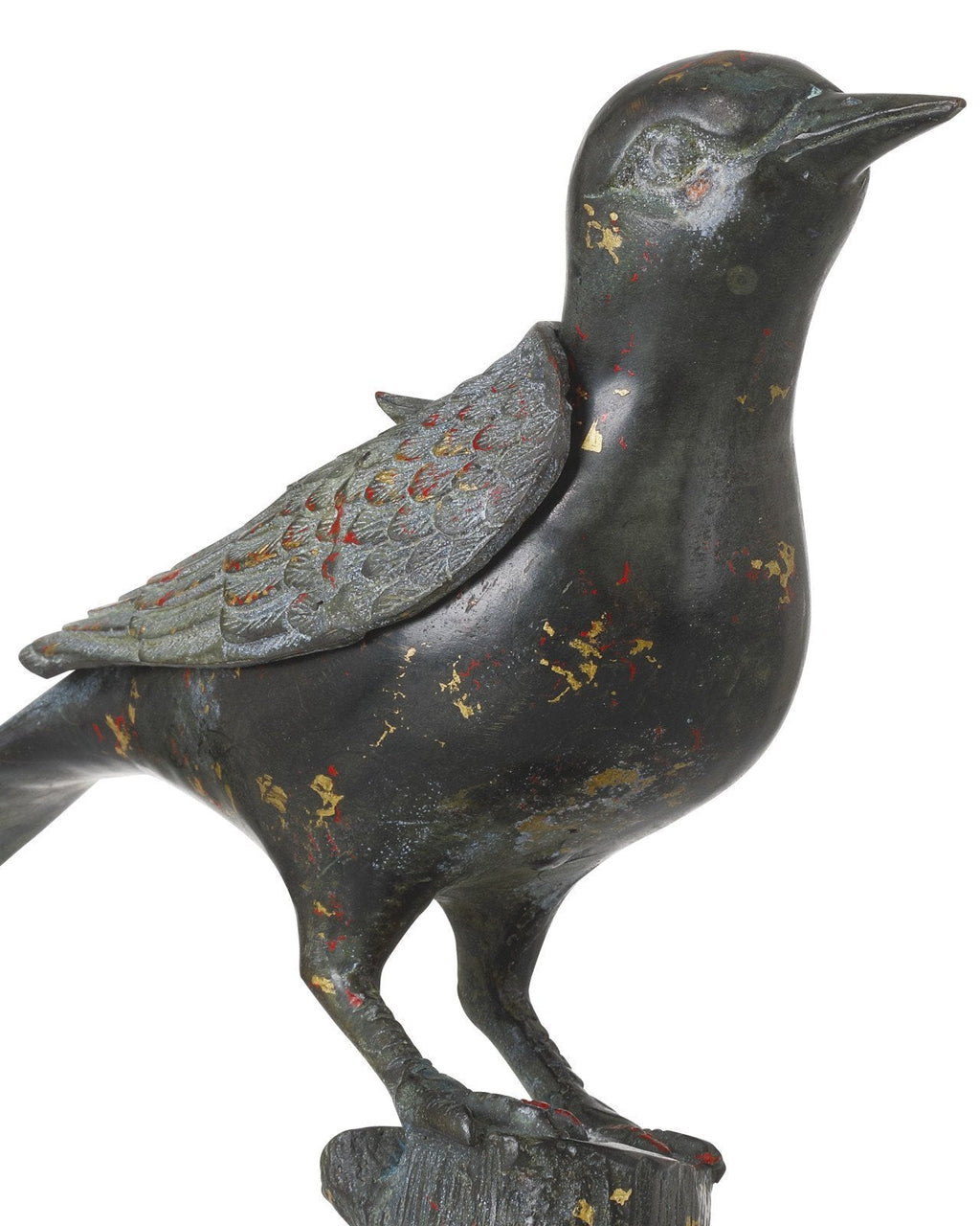 Han Dynasty Black Bird Decorative Sculpture