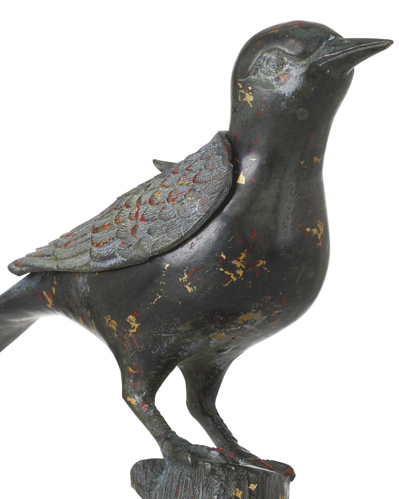 Han Dynasty Black Bird Decorative Sculpture