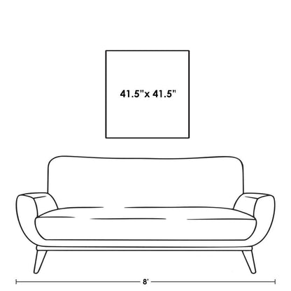 Polaroid Snowboarder Hand Crafted Canvas Art