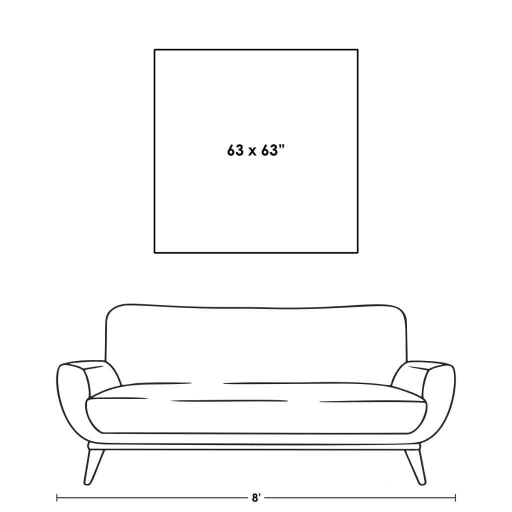 Divine Red Hand Crafted Canvas Art