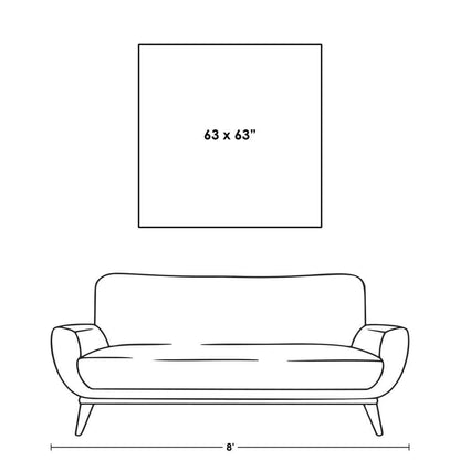 Divine Red Hand Crafted Canvas Art