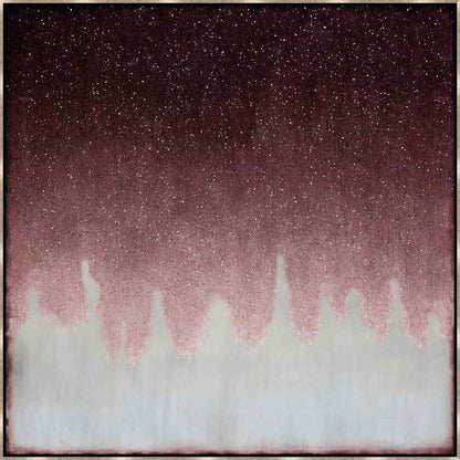 Divine Red Hand Crafted Canvas Art