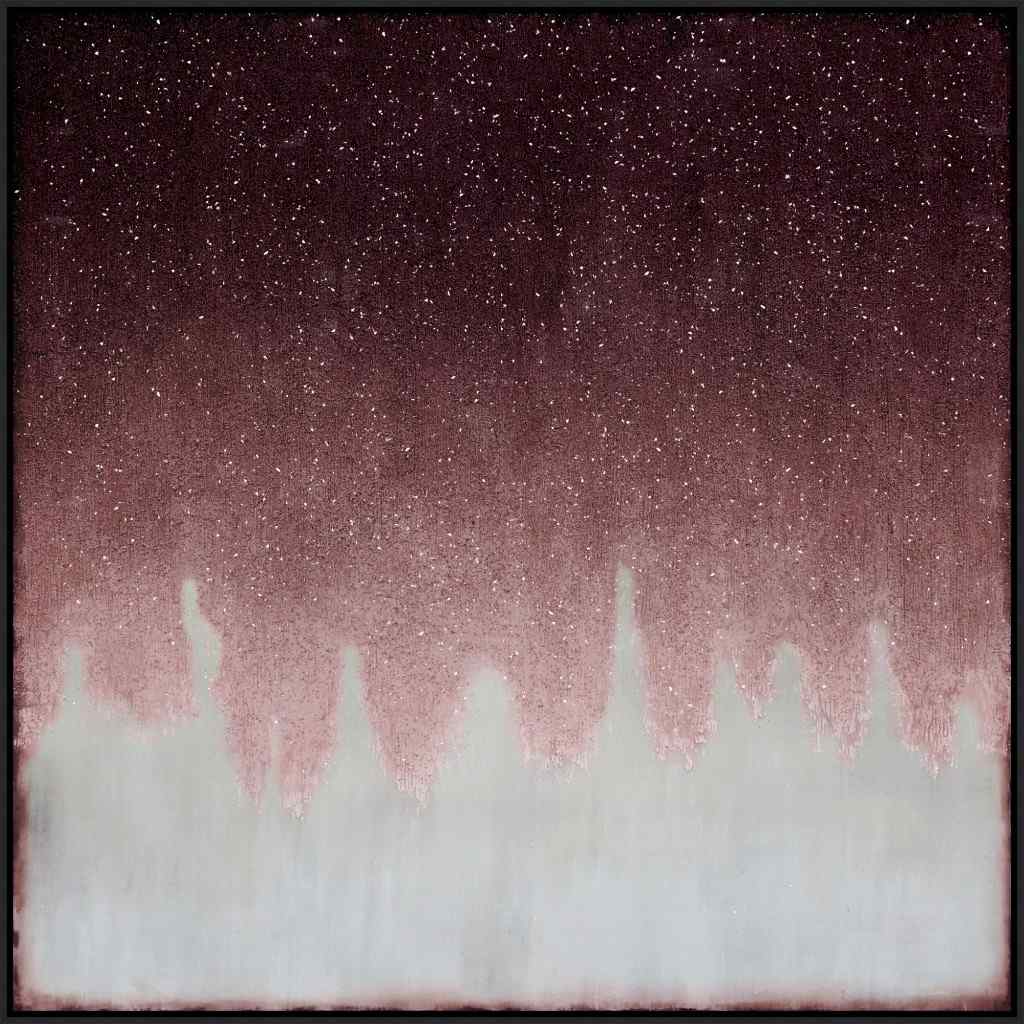 Divine Red Hand Crafted Canvas Art