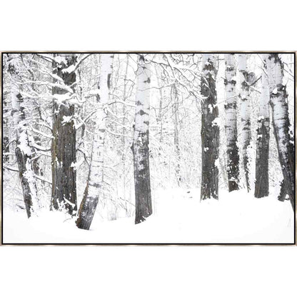 Ghost in the Aspens Hand Crafted Canvas Art