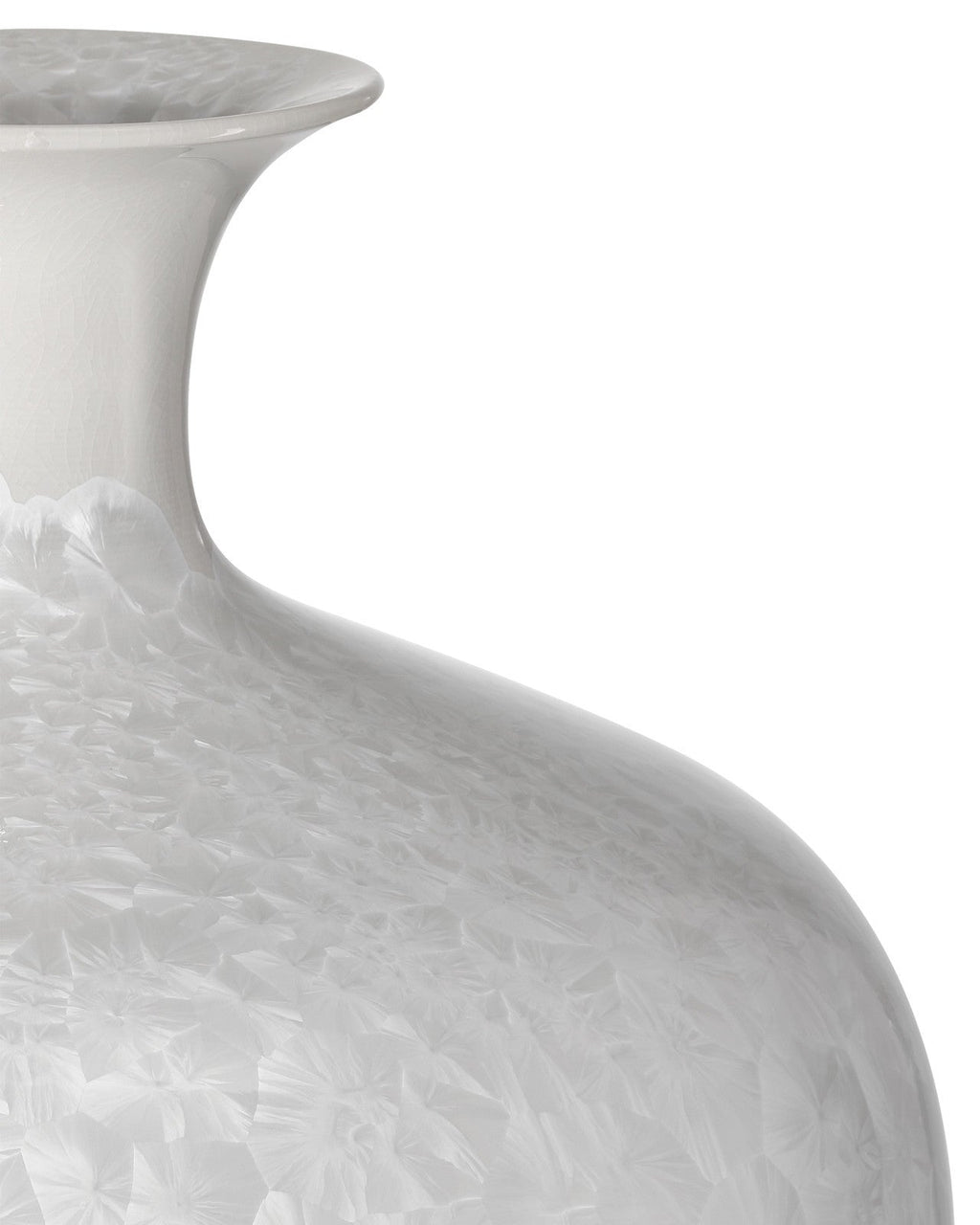 Crystalline White Porcelain Vase